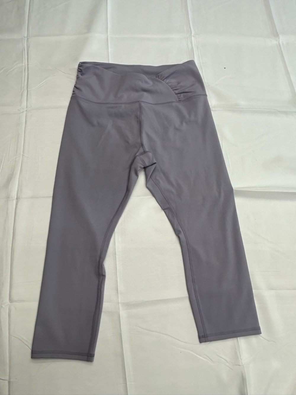 RBX Muted Lavender Gray Capri Leggings Size L / G Crop Yoga Pants